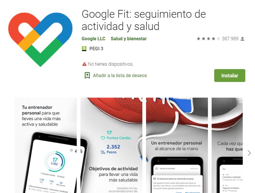 Google Fit, Apps per contar passes, podemetre, 10milx21, equilibrat, Laura Feliu